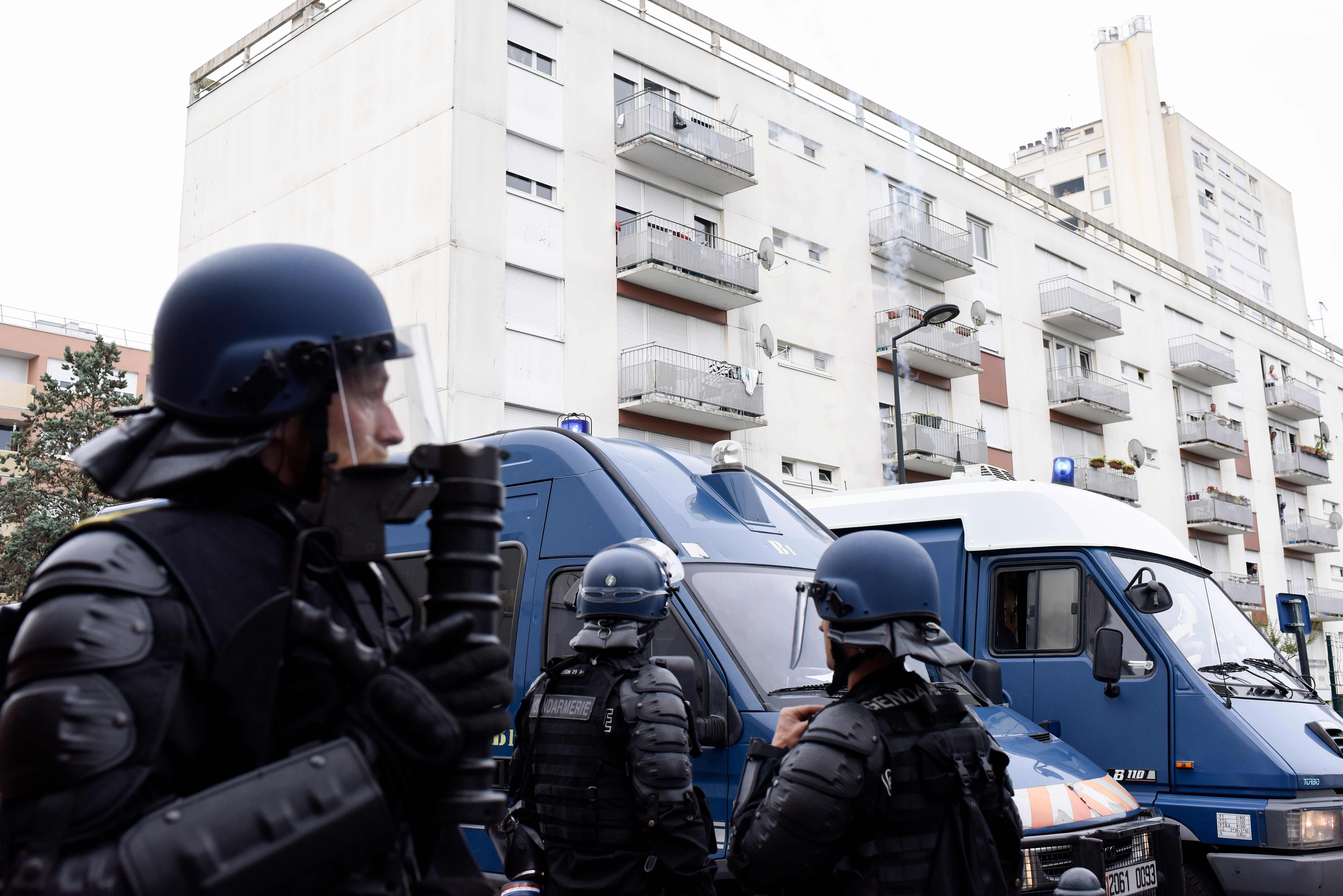 انتشار الشرطة الفرنسية