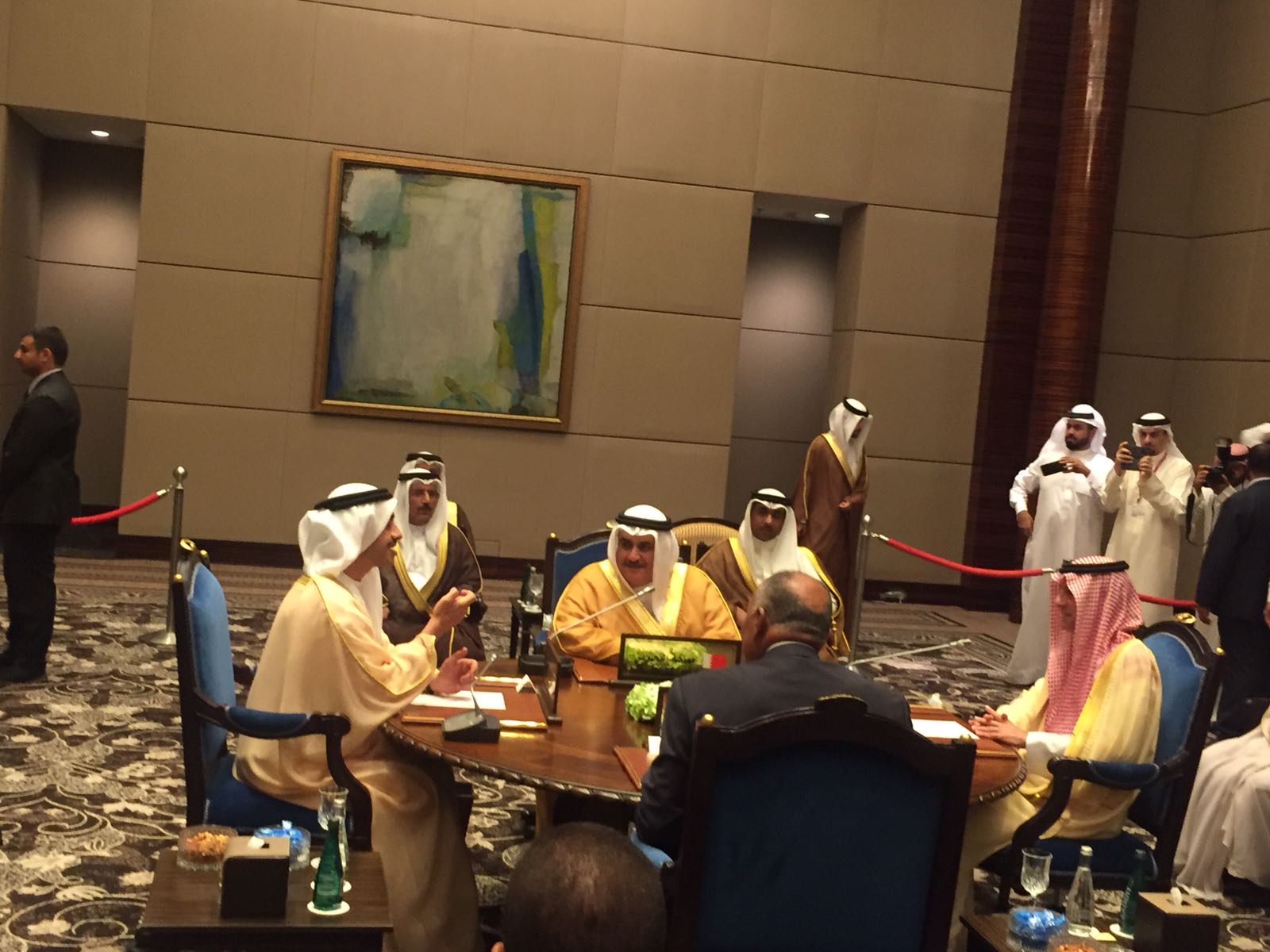 جانب من اجتماعات دول الرباعى العربى لبحث التصدى لإرهاب قطر