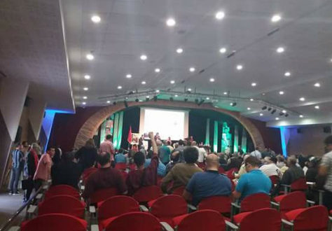 مشاداة خلال أشغال المؤتمر الوطني التاسع عشر لاتحاد كتاب المغرب