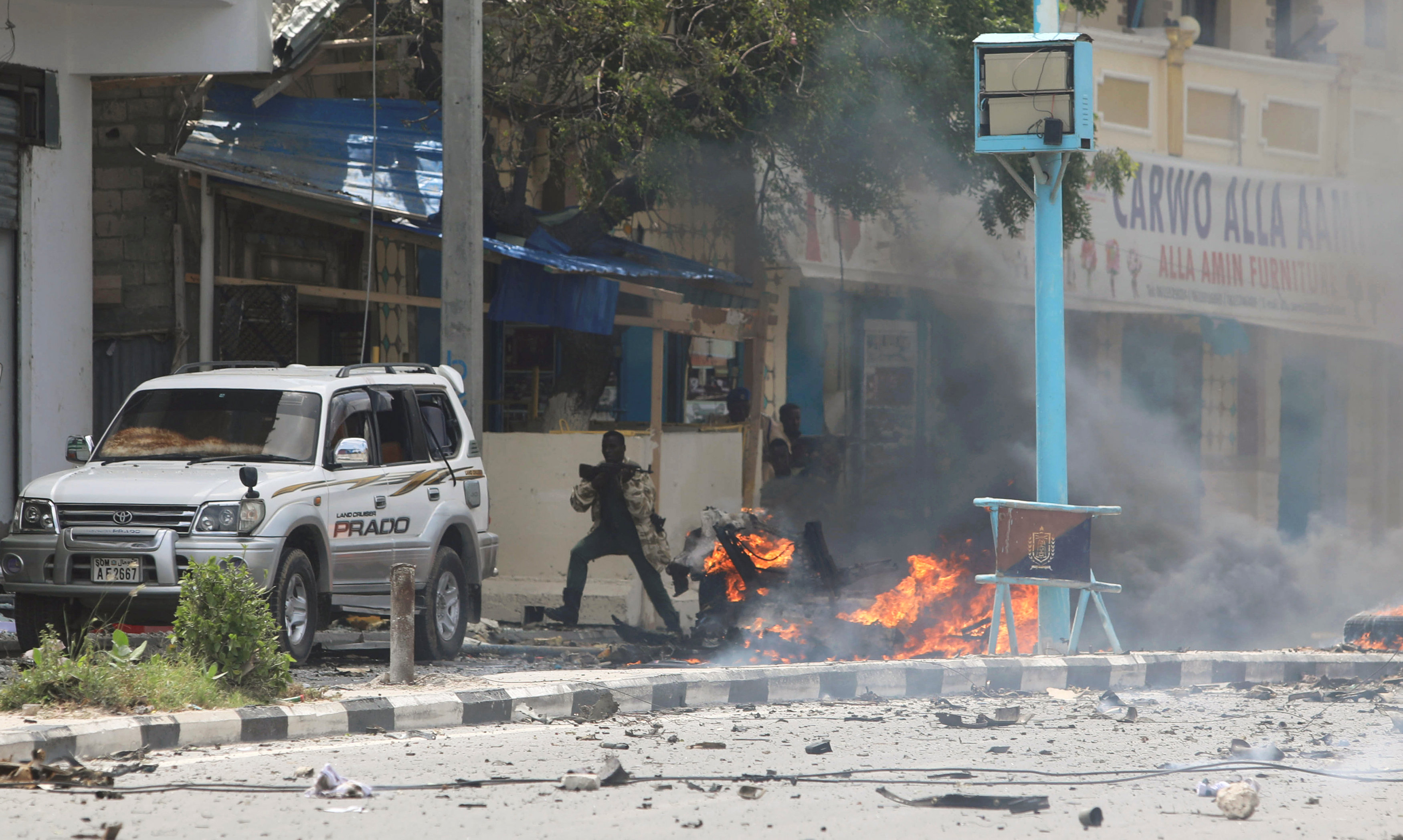 جانب من انفجار بالصومال
