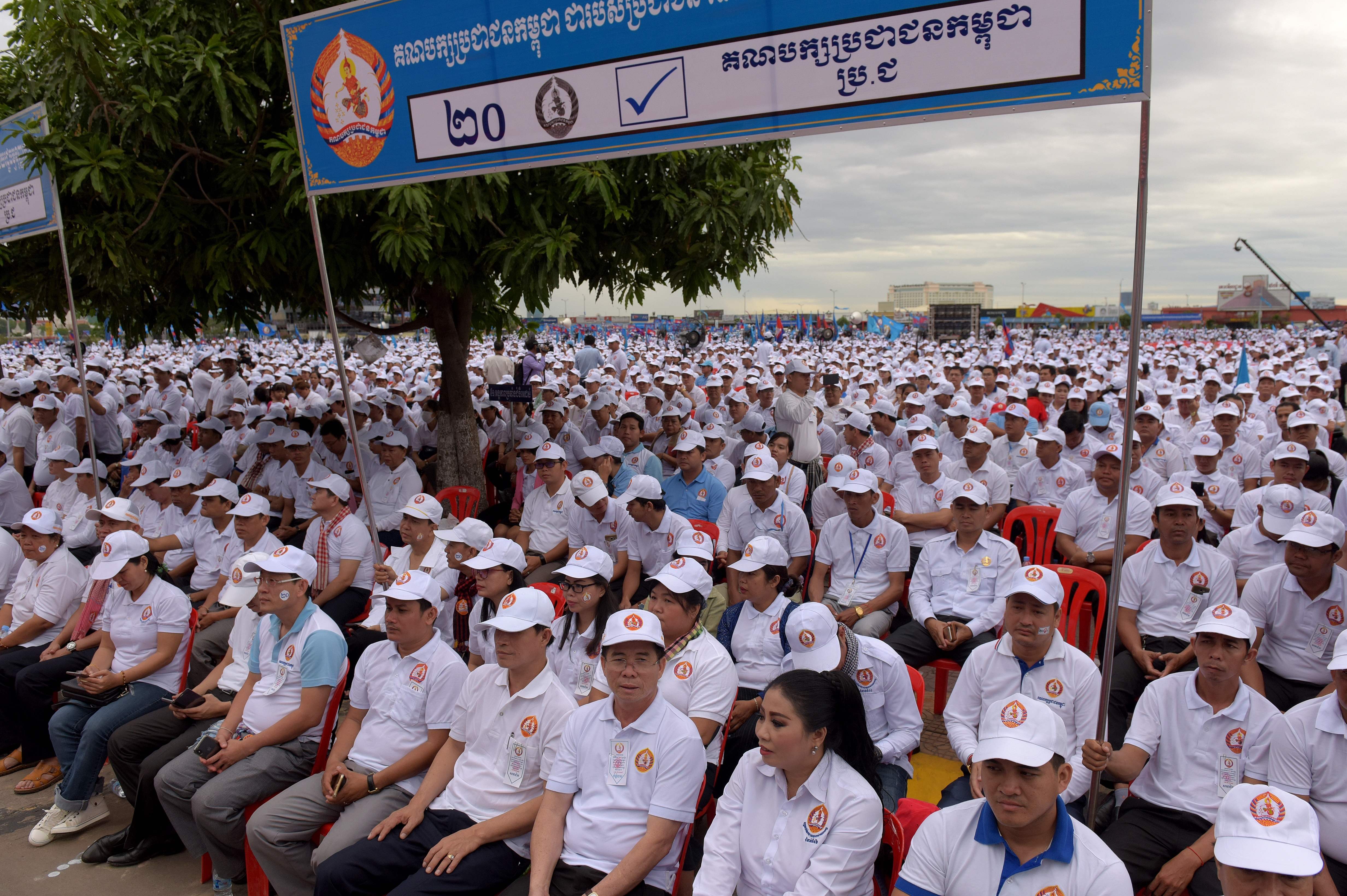 الحملة الانتخابية لرئيس وزراء كمبوديا