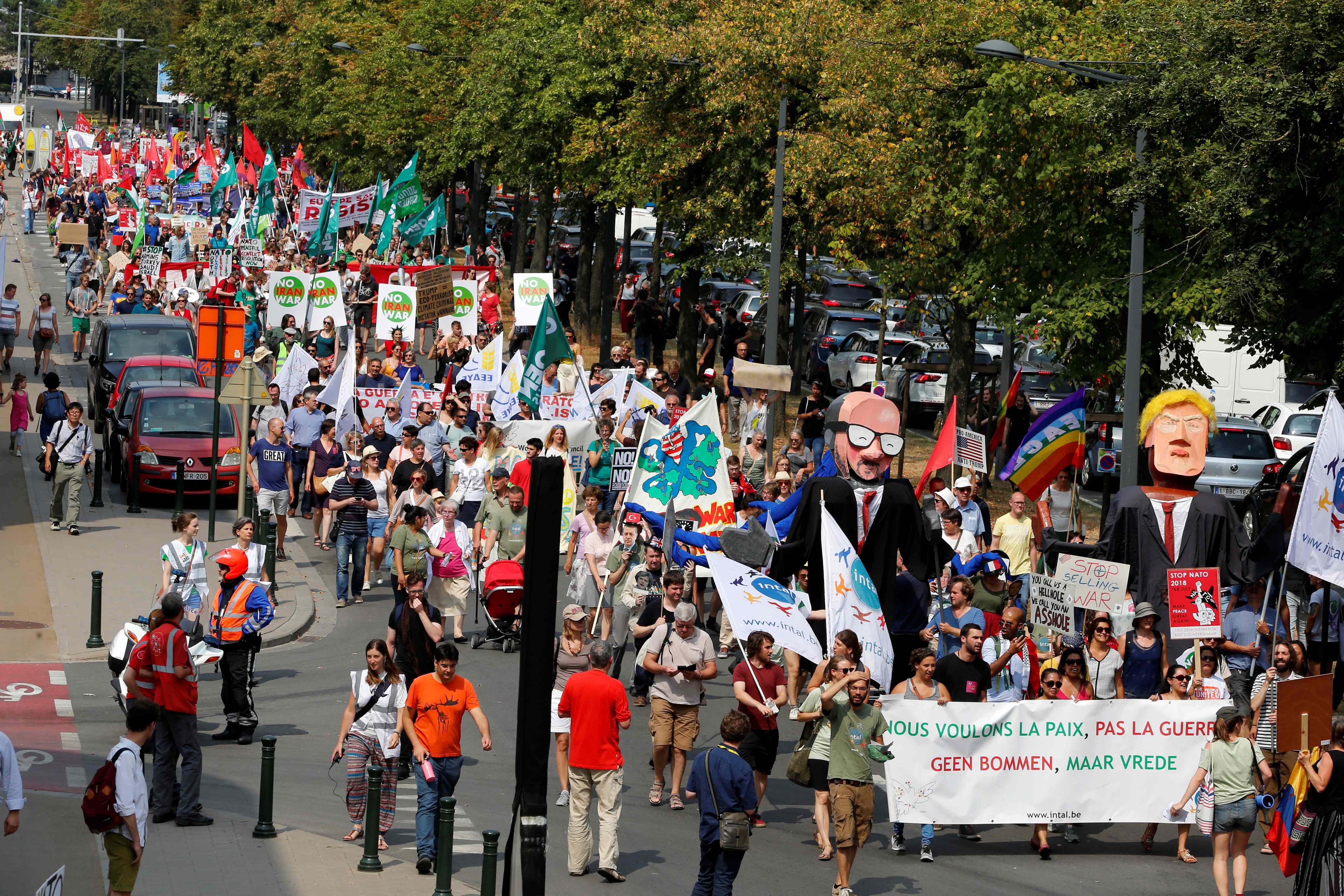 المسيرة فى بروكسل