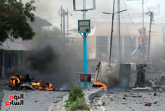 انفجار-ثان-أمام-مبنى-للشرطة-الصومالية-فى-مقديشيو