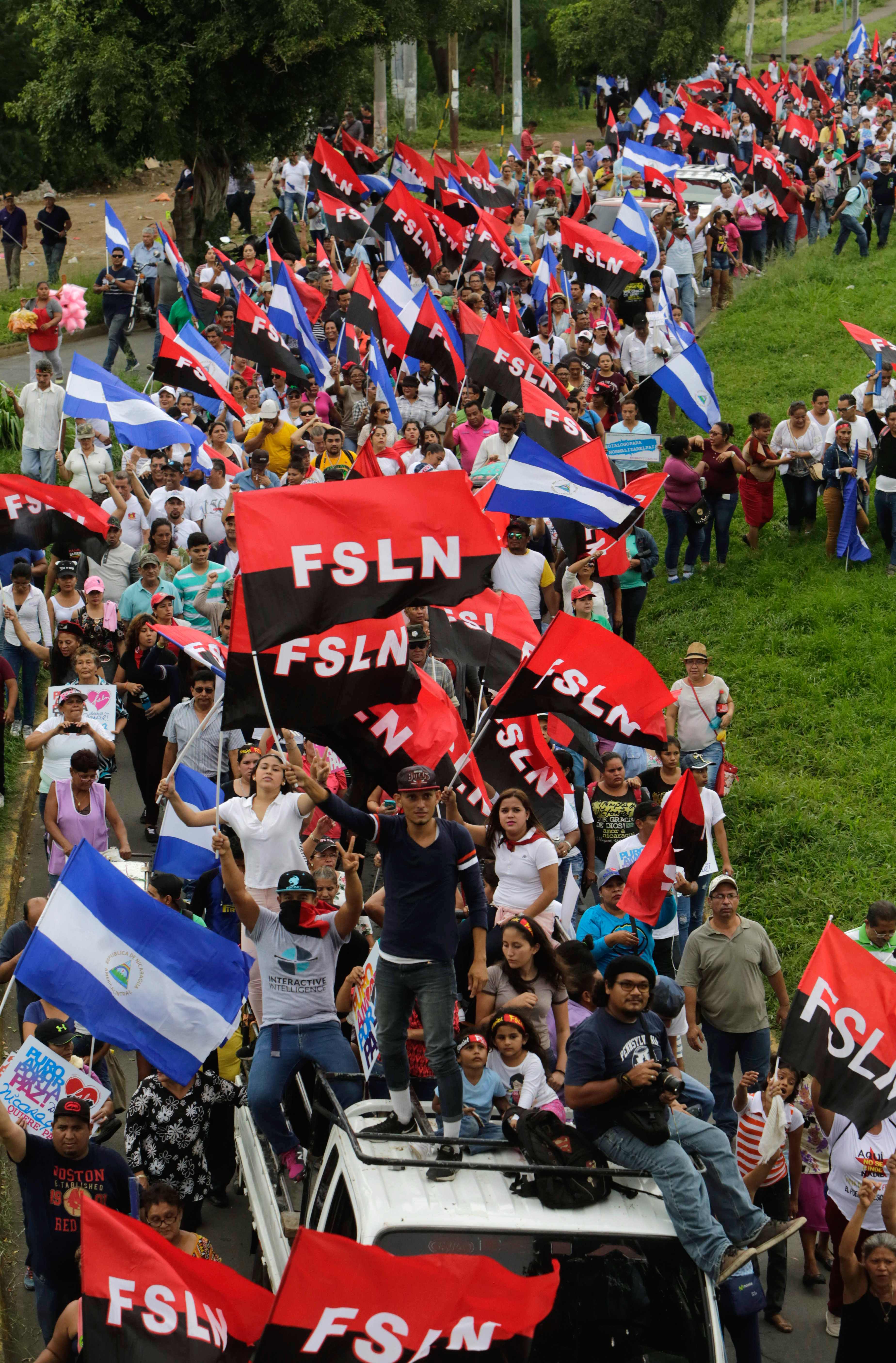 مظاهرات تأييد لرئيس نيكاراجوا
