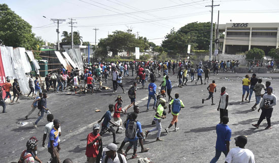 المتظاهرين فى هايتى 