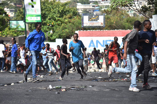 جانب من مظاهرات هايتى 