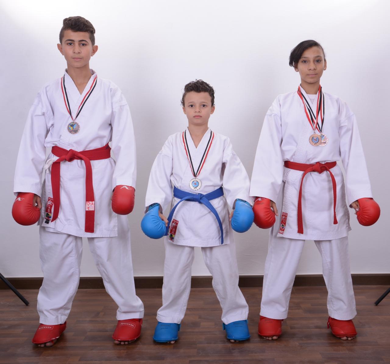 أبطال الجمهورية فى الكارتية بالغردقة