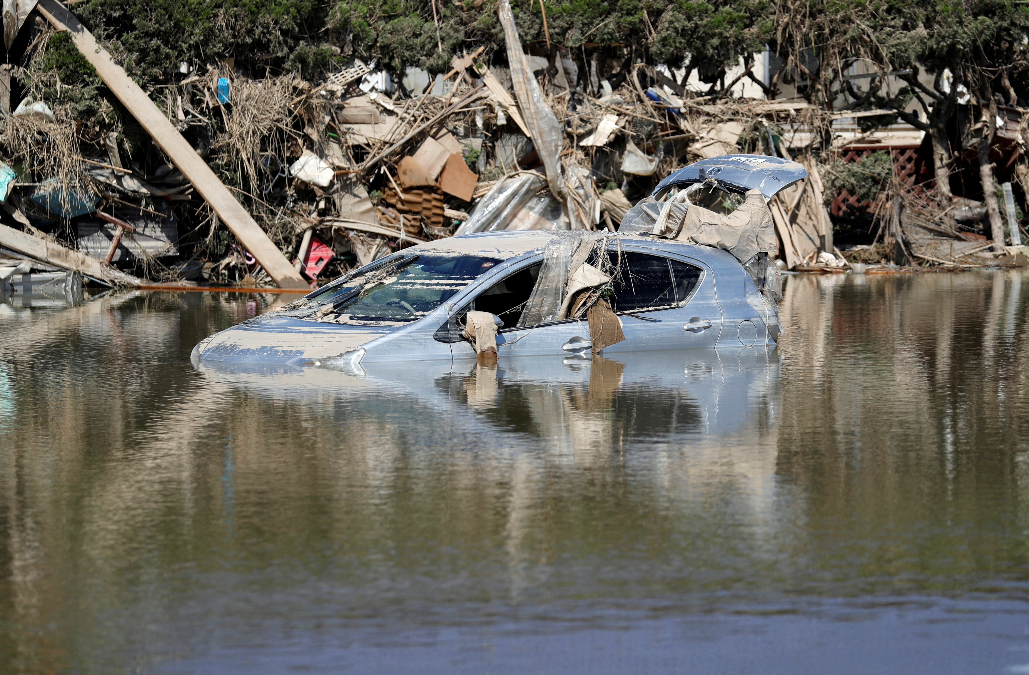 Flooded area