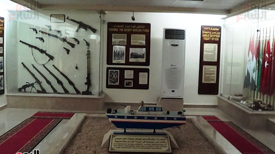 جانب من القاعة الجيش المصرى بمتحف العلمين