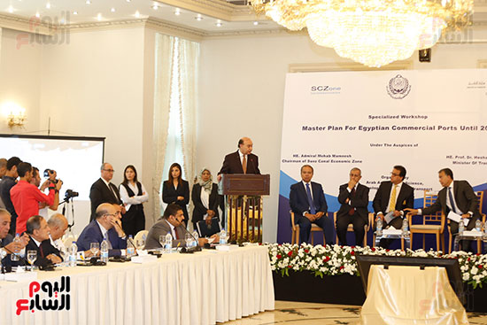 المؤتمر الذى تنظمه الأكاديمية العربية للعلوم والتكنولوجيا والنقل البحرى لإعداد المخطط العام للموانئ البحرية (24)