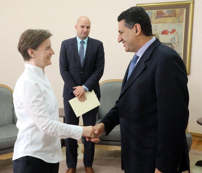 رئيسة وزراء صربيا تبحث مع سفير مصر ببلجراد سبل تعزيز العلاقات الاقتصادية (2)