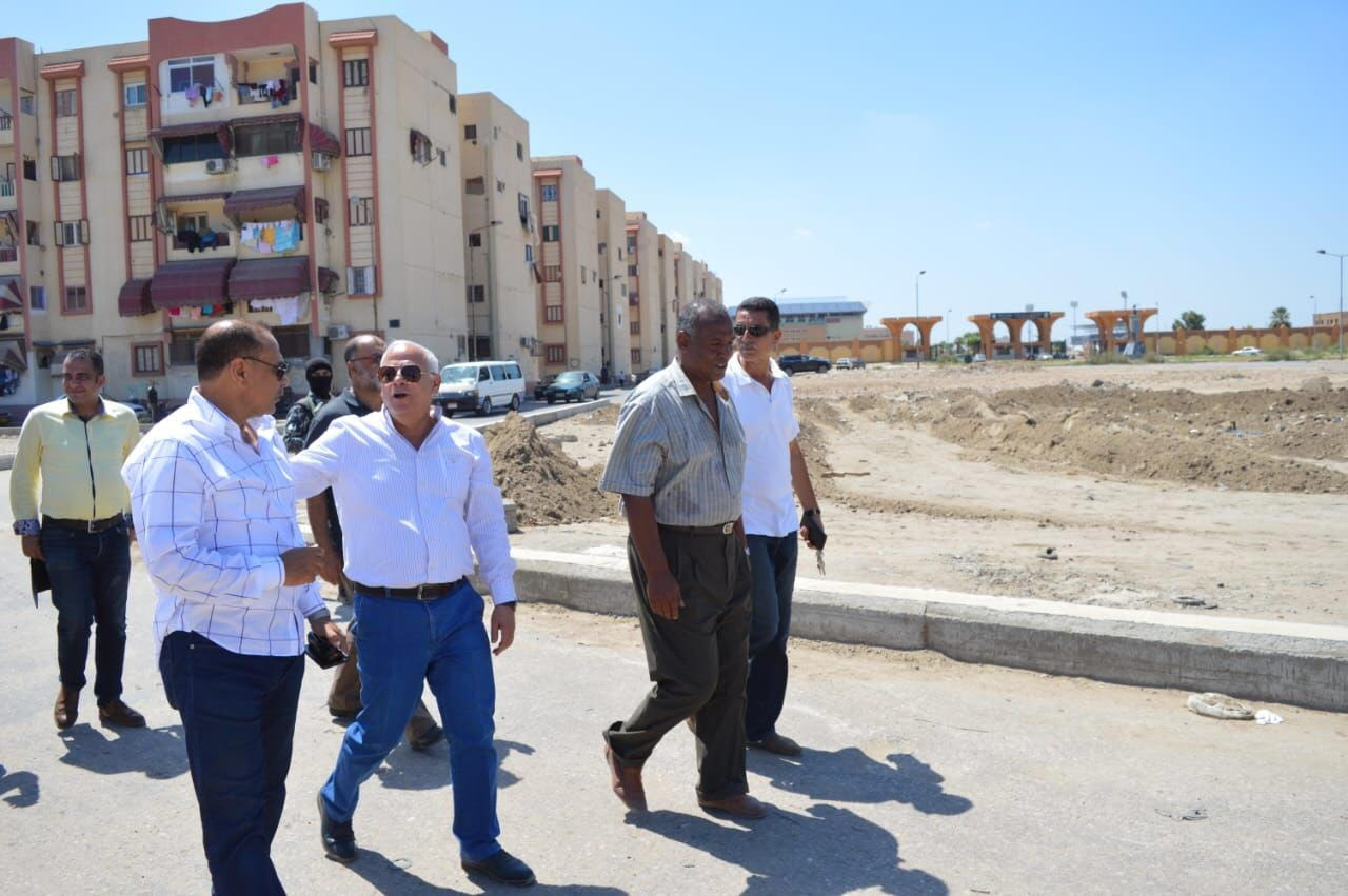محافظ بورسعيد يتفقد إنشاء مبنى نيابة بورفؤاد (2)