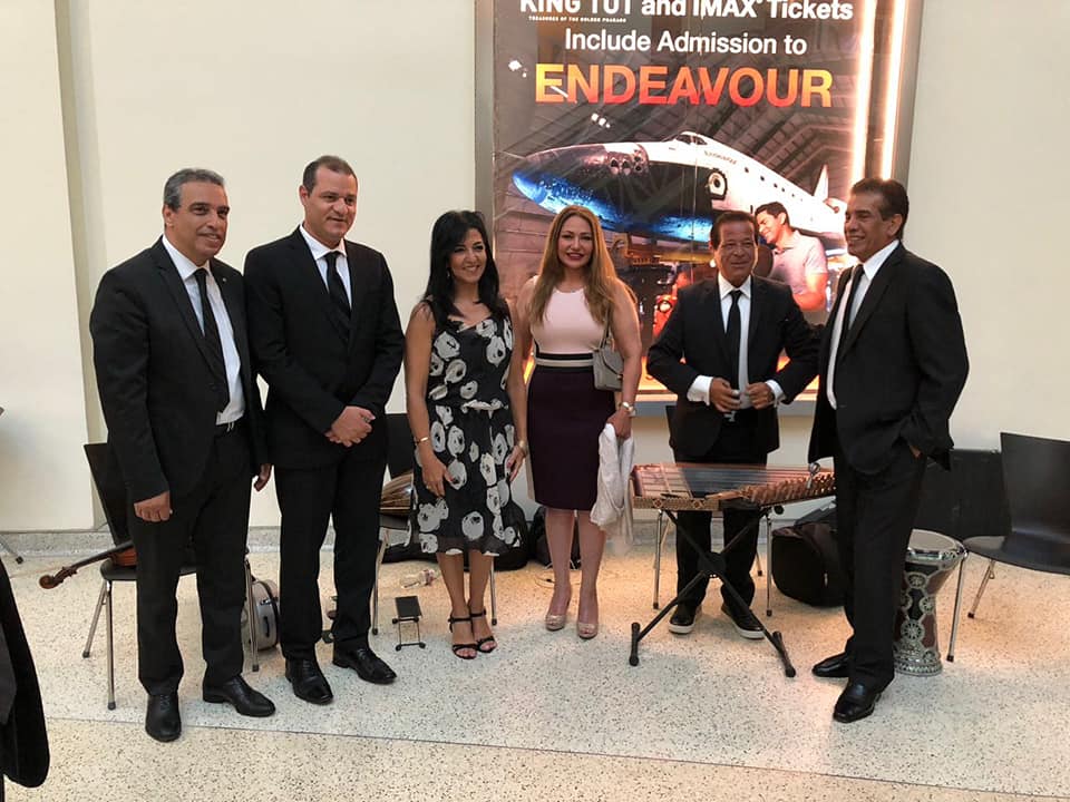 ليلى علوى فى افتتاح الملك توت