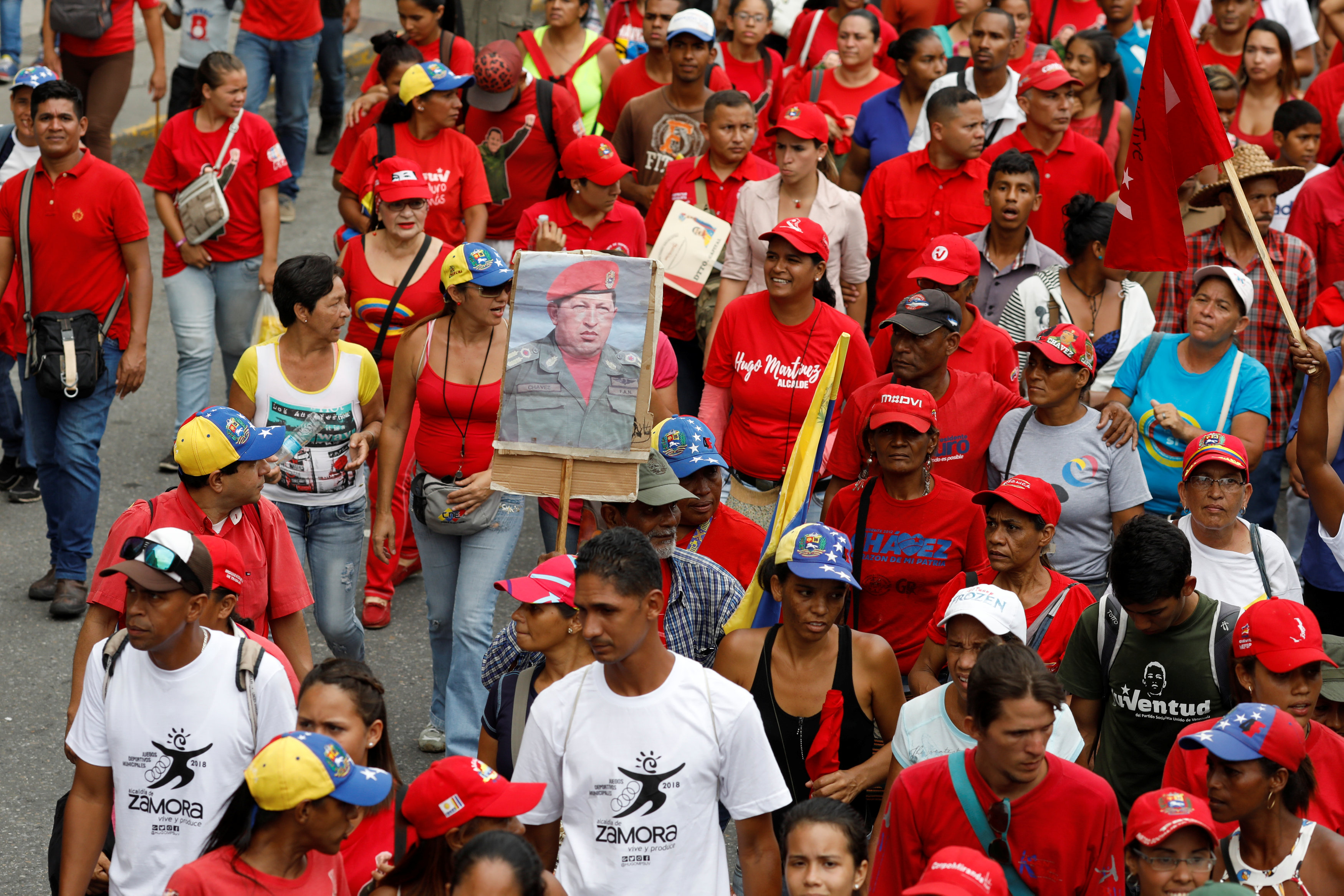 جانب من مظاهرات مواطنو فنزويلا 