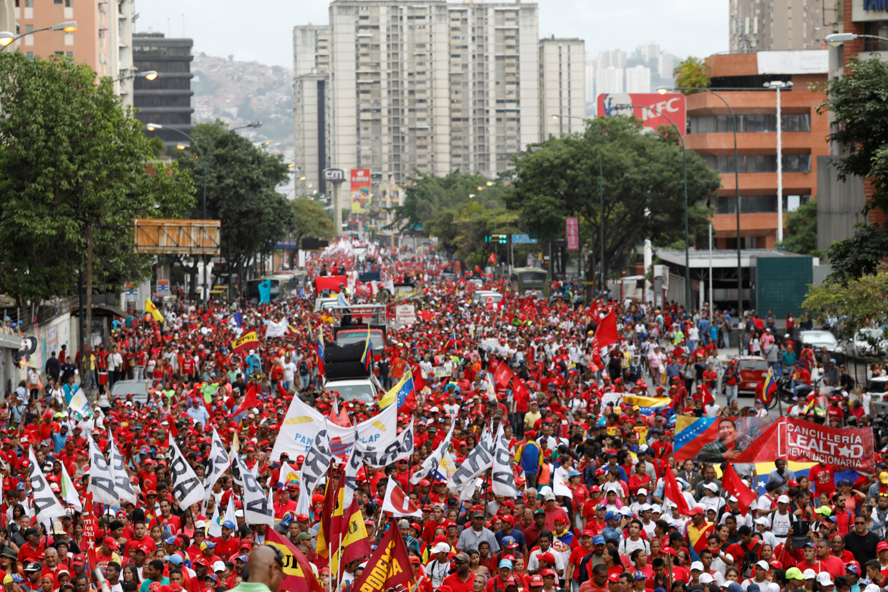 جانب من مسيرات فنزويلا 