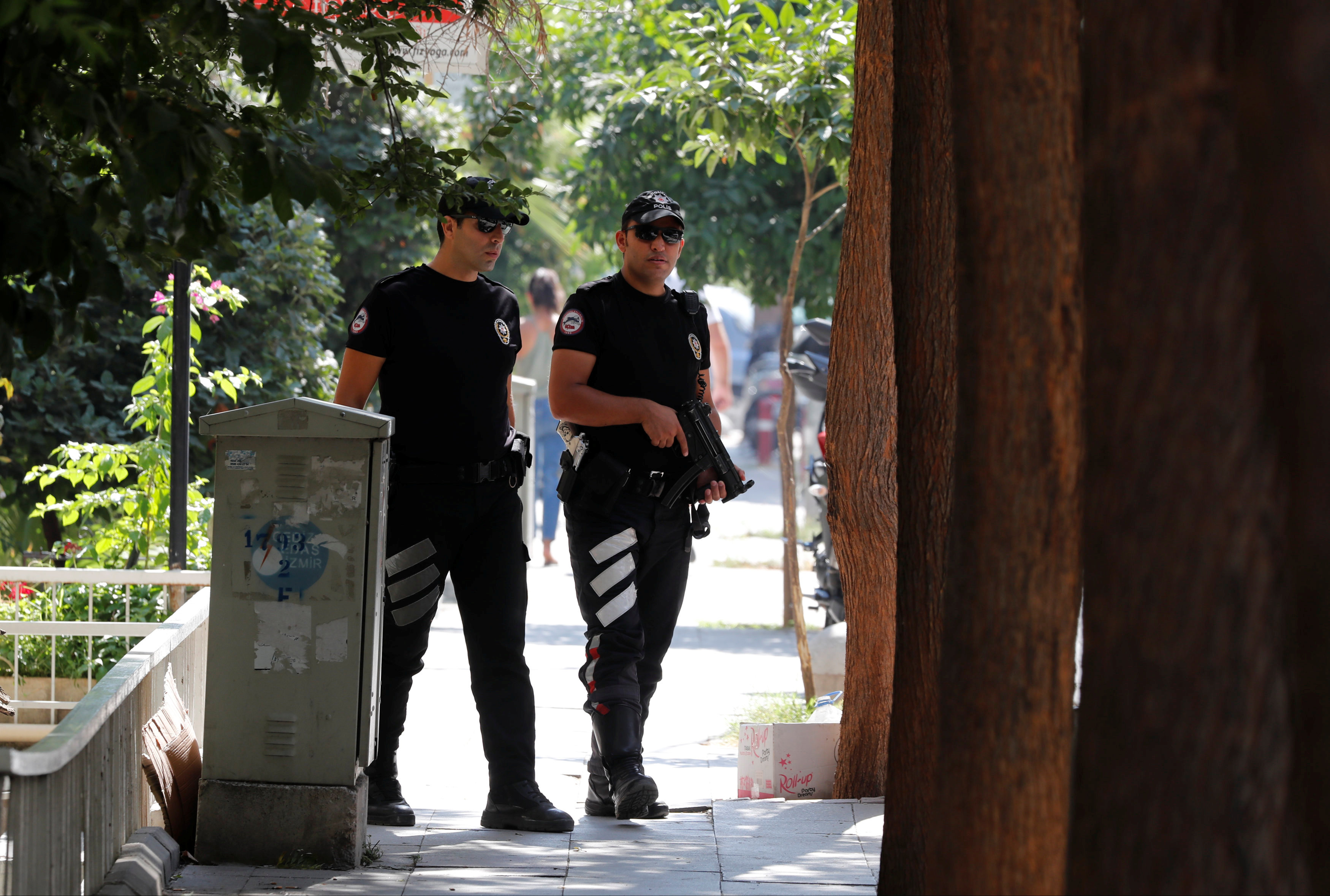 جانب من الشرطة التركية 