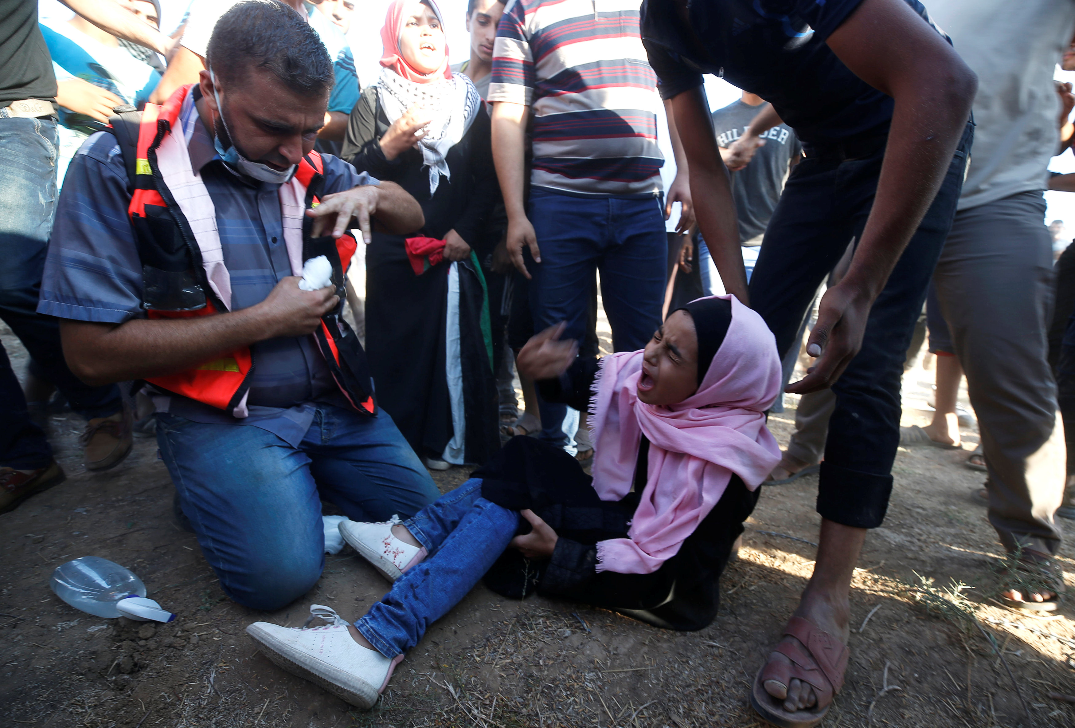 اصابة طفلة خلال مواجهة قوات الاحتلال
