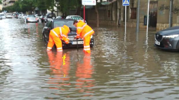 فيضانات فى بعض المدن الاسبانية تسبب العديد من الاضرار