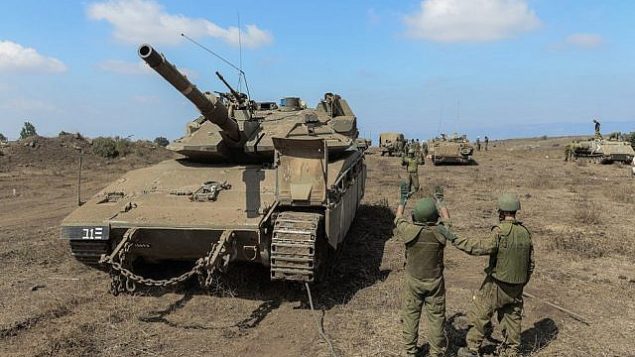 قوات إسرائيلية تشارك في مناورة عسكرية في هضبة الجولان