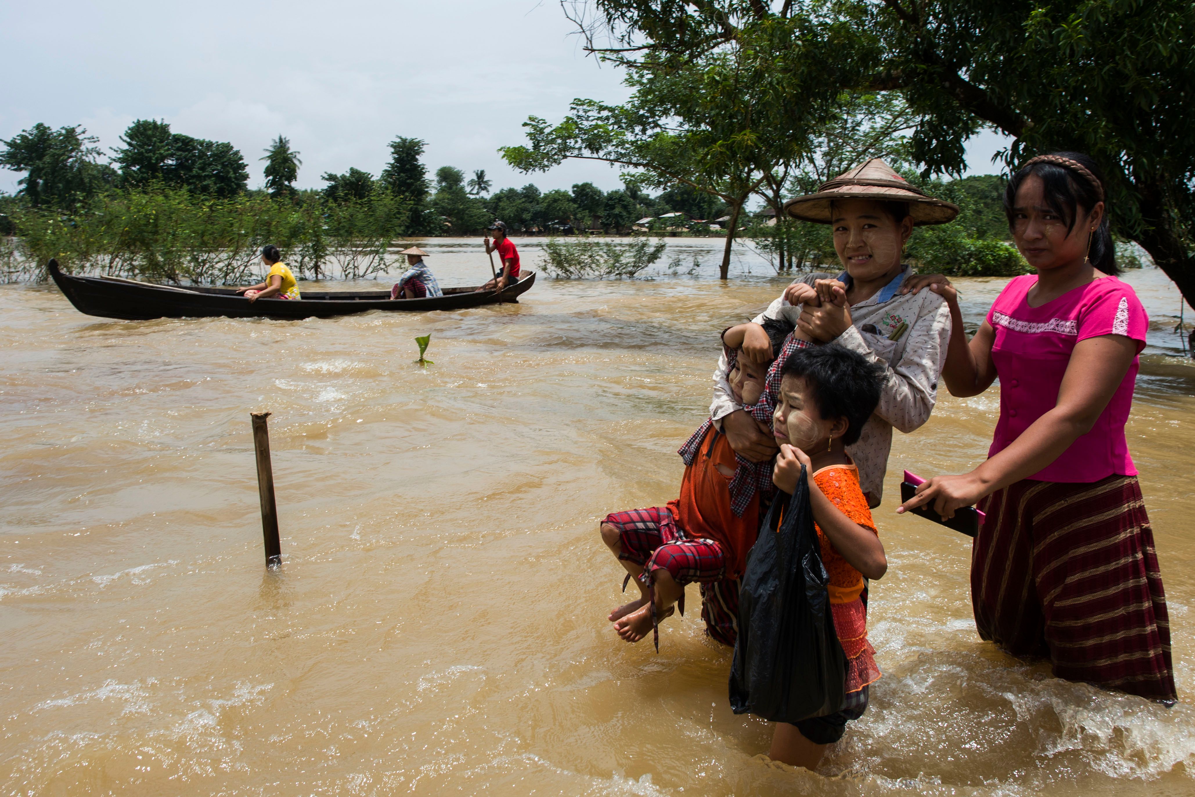 فيضانات فى ميانمار