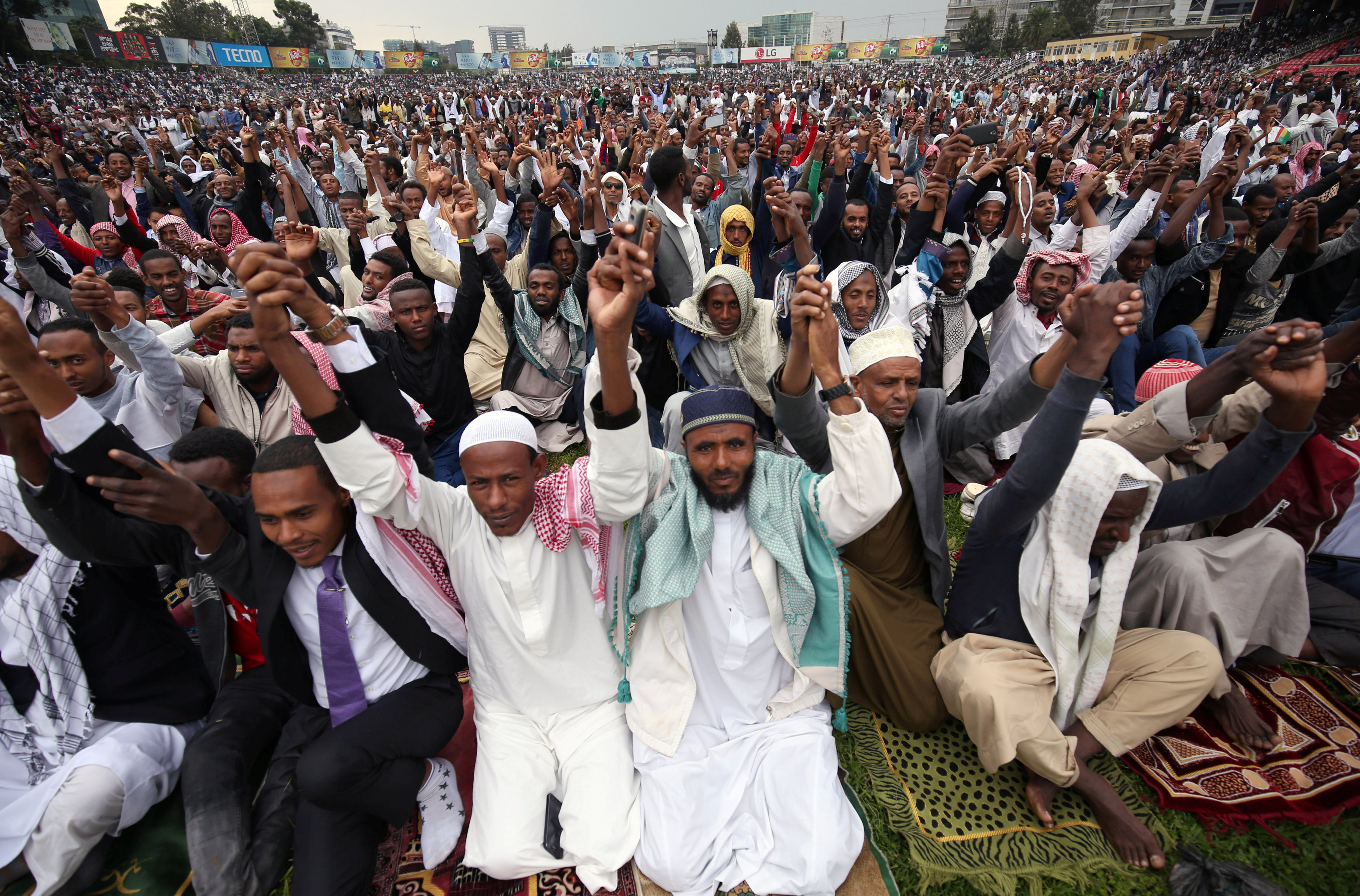 صلاة العيد فى أثيوبيا