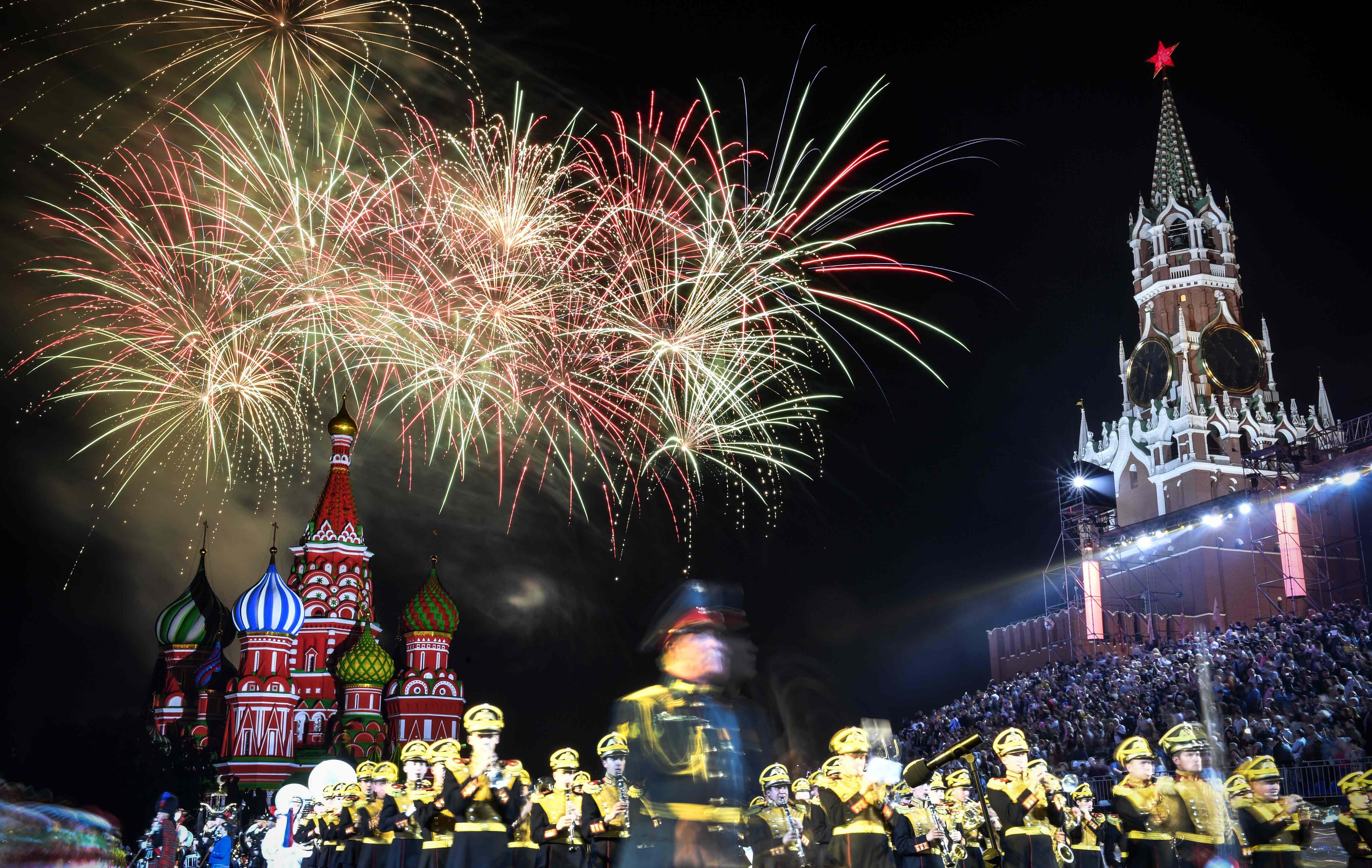 مهرجان برج سباسكايا للموسيقى العسكرية فى موسكو