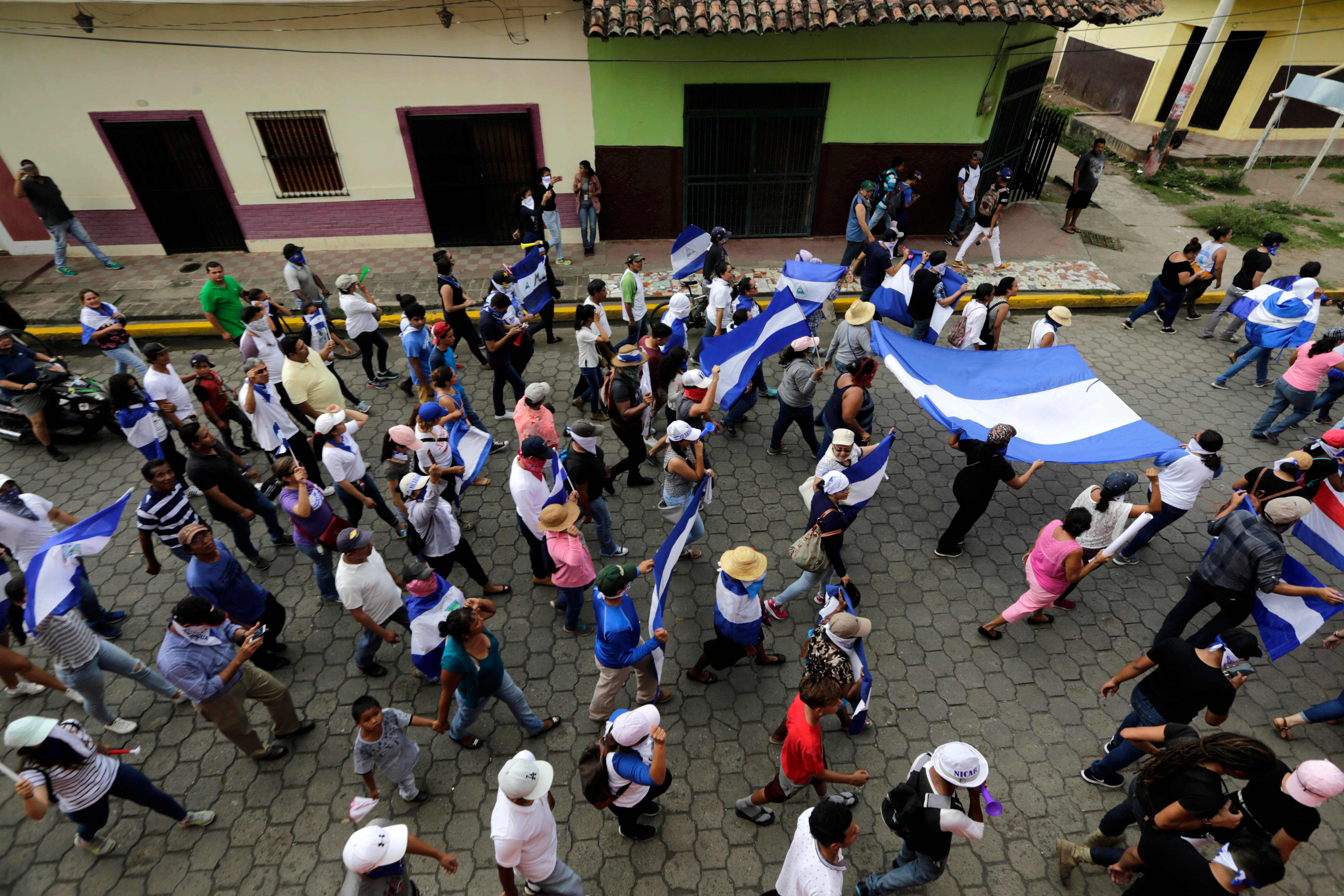 مسيرات احتجاجية فى نيكاراجوا