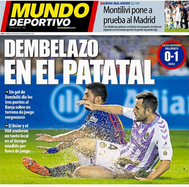 الصحف الإسبانية تنتقد أرضية الملعب