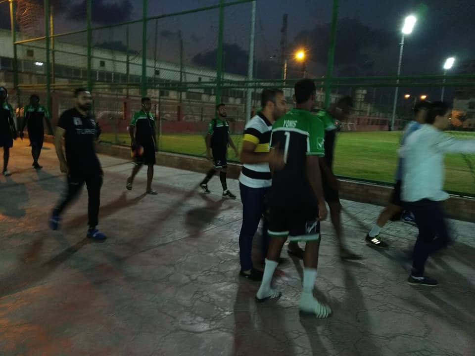 اسقبال مسئولى المصرى
