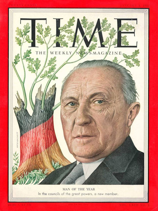 1953 - كونراد هيرمان يوسف أديناور