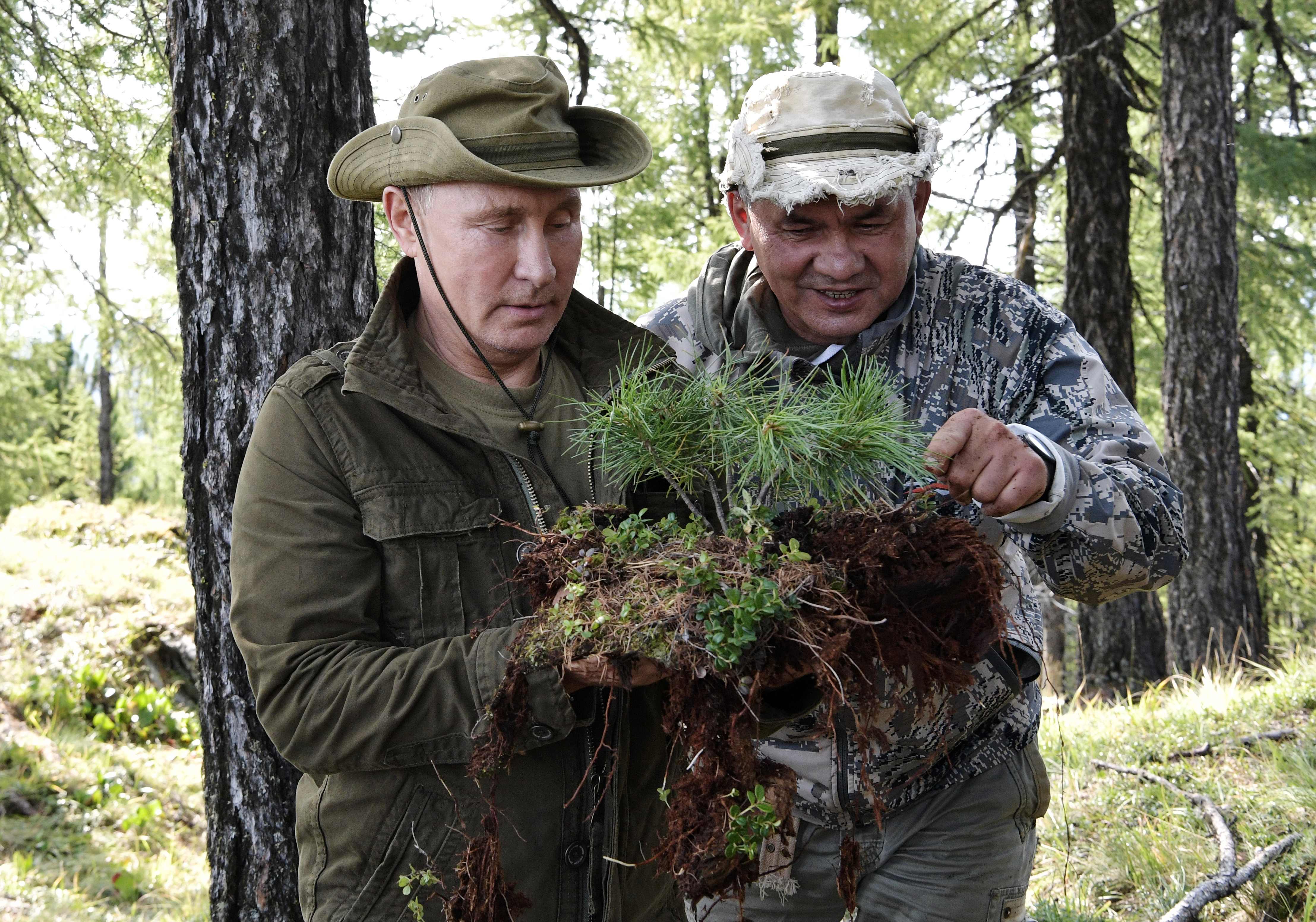 وصول فلاديمير بوتين فى سيبيريا 