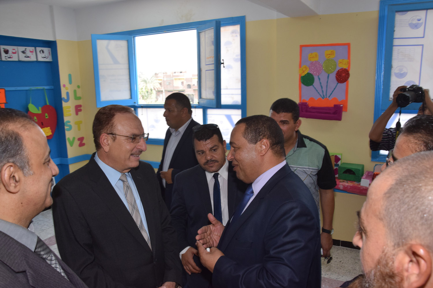 محافظ بنى سويف يفتتح مدارس للتعليم الأساسى (4)