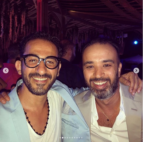 النجم أحمد حلمى خلال حفل زفاف محمد عادل إمام