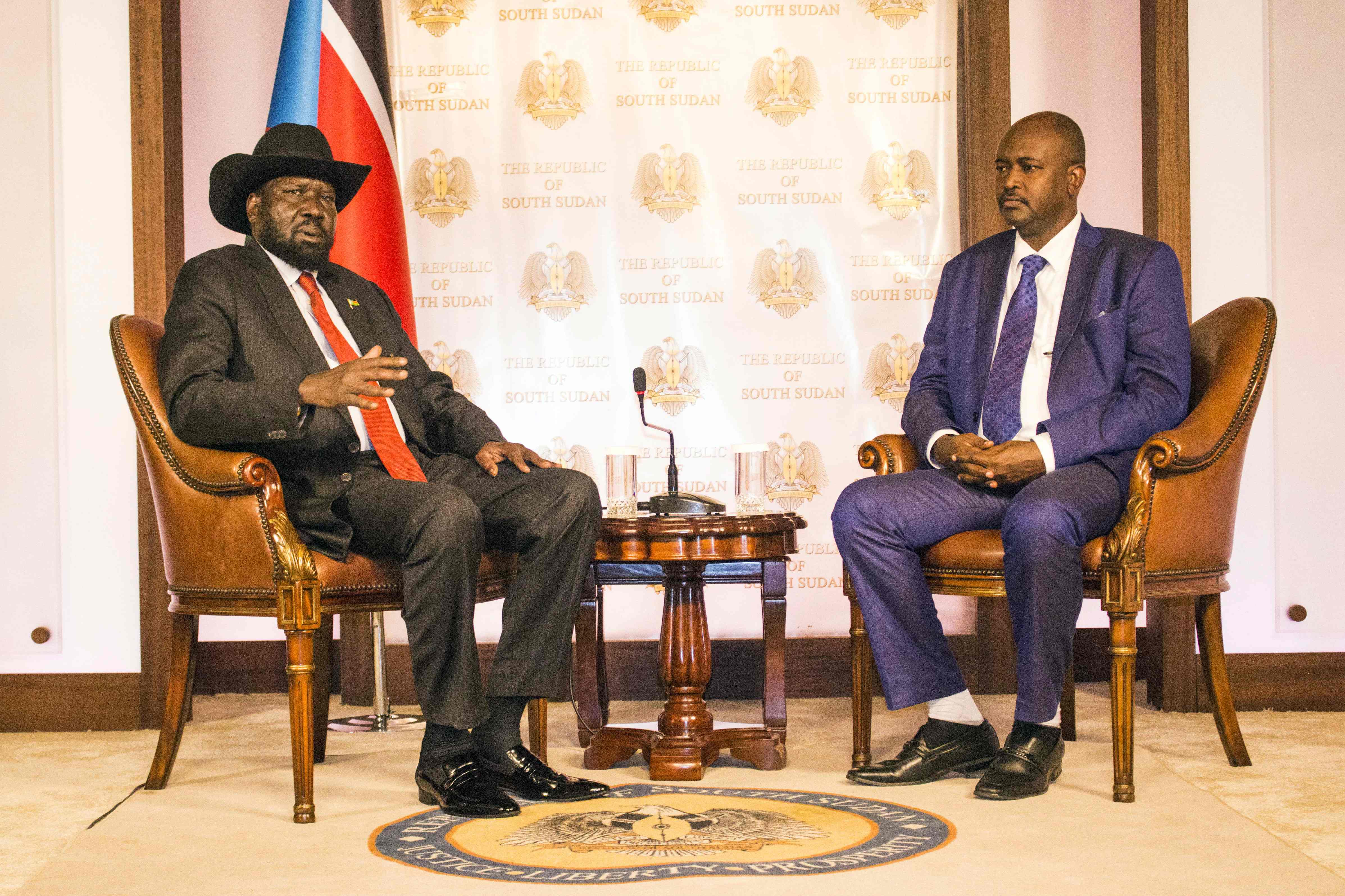 المفاوضات بين رئيس جنوب السودان وزعيم المتمردين 