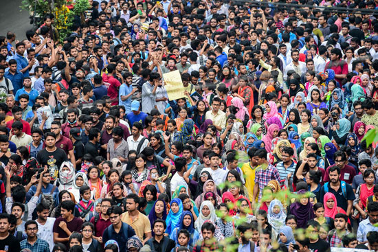 جانب من مظاهرات فى بنجلاديش
