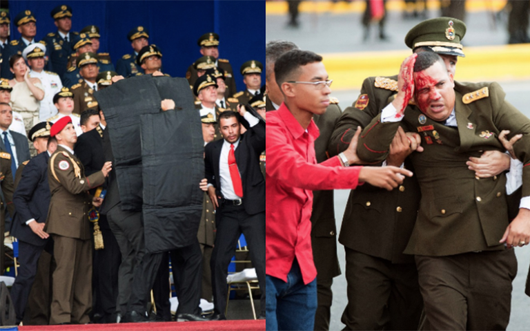 الهجو على الرئيس الفنزويل نيكولاس مادورو