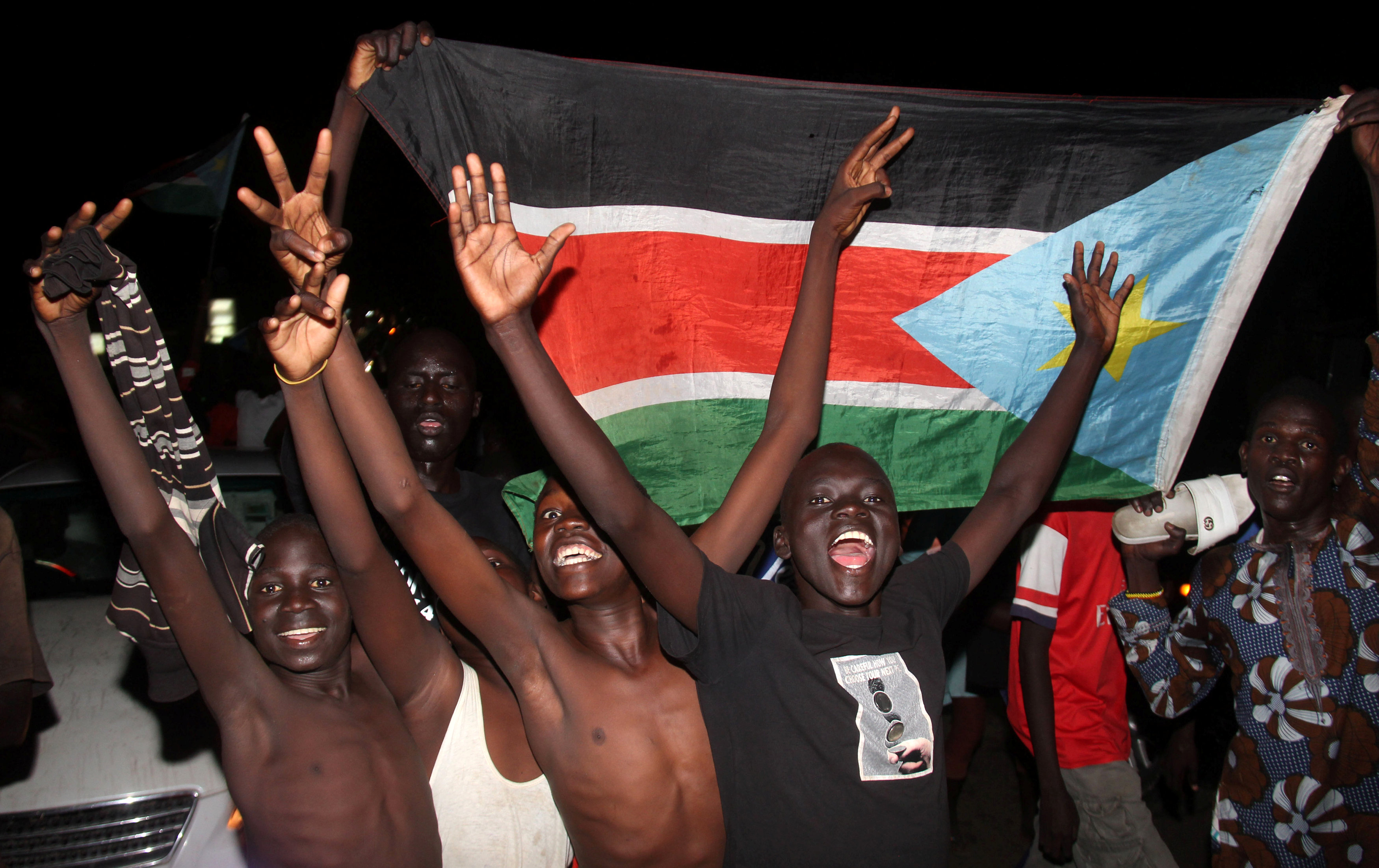 احتفالات بين مواطنى جنوب السودان