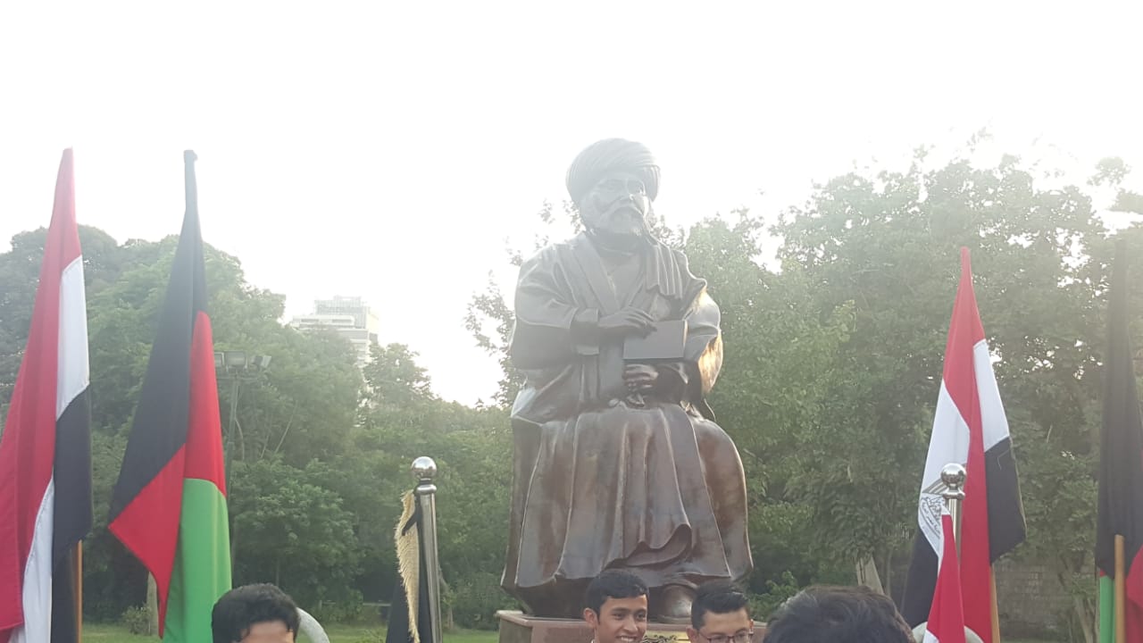 أفغانستان تهدى مصر تمثال جمال الدين الأفغانى فى عيد افتتاح قناة السويس الجديدة (3)
