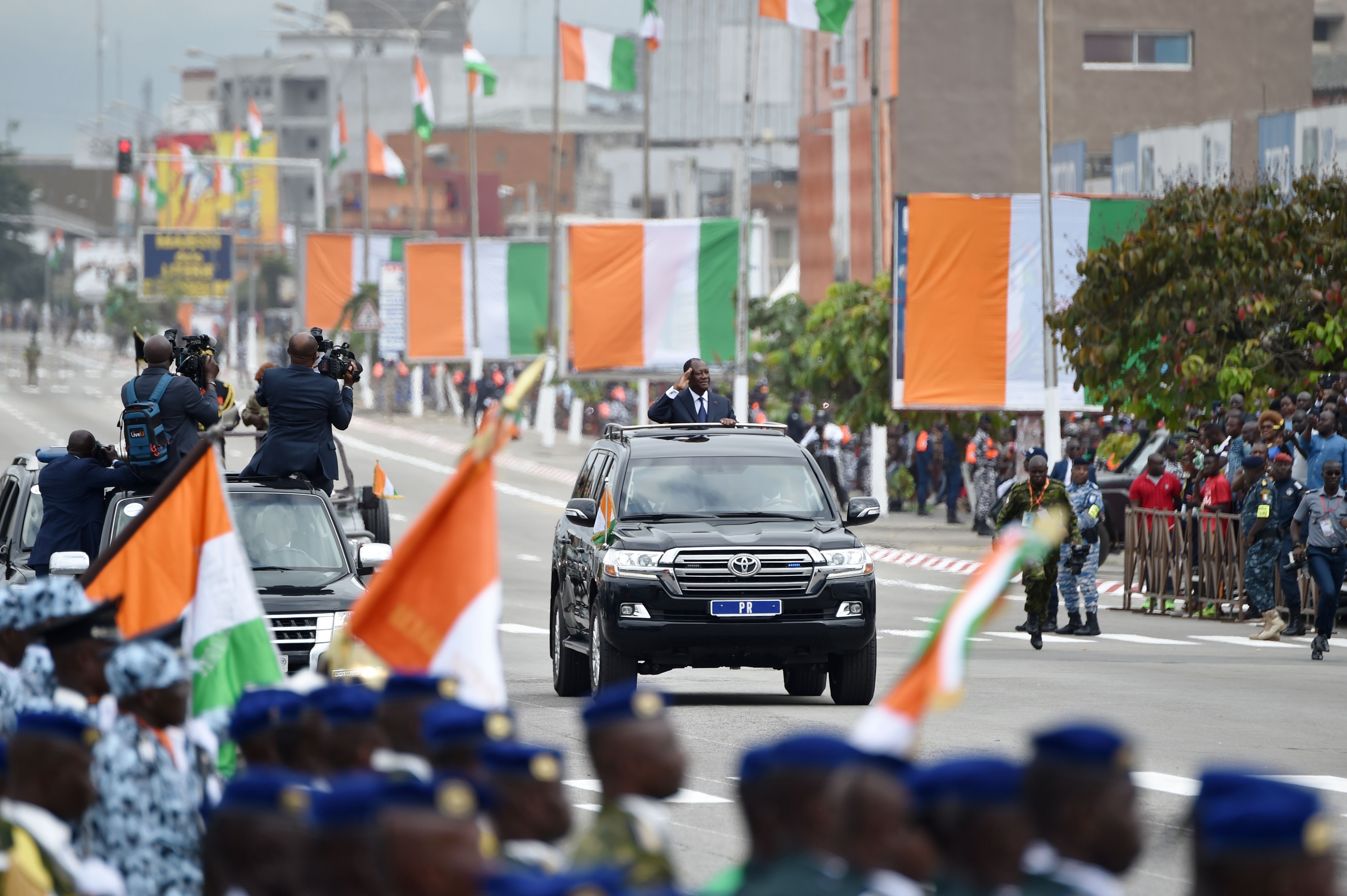 وصول رئيس ساحل العاج