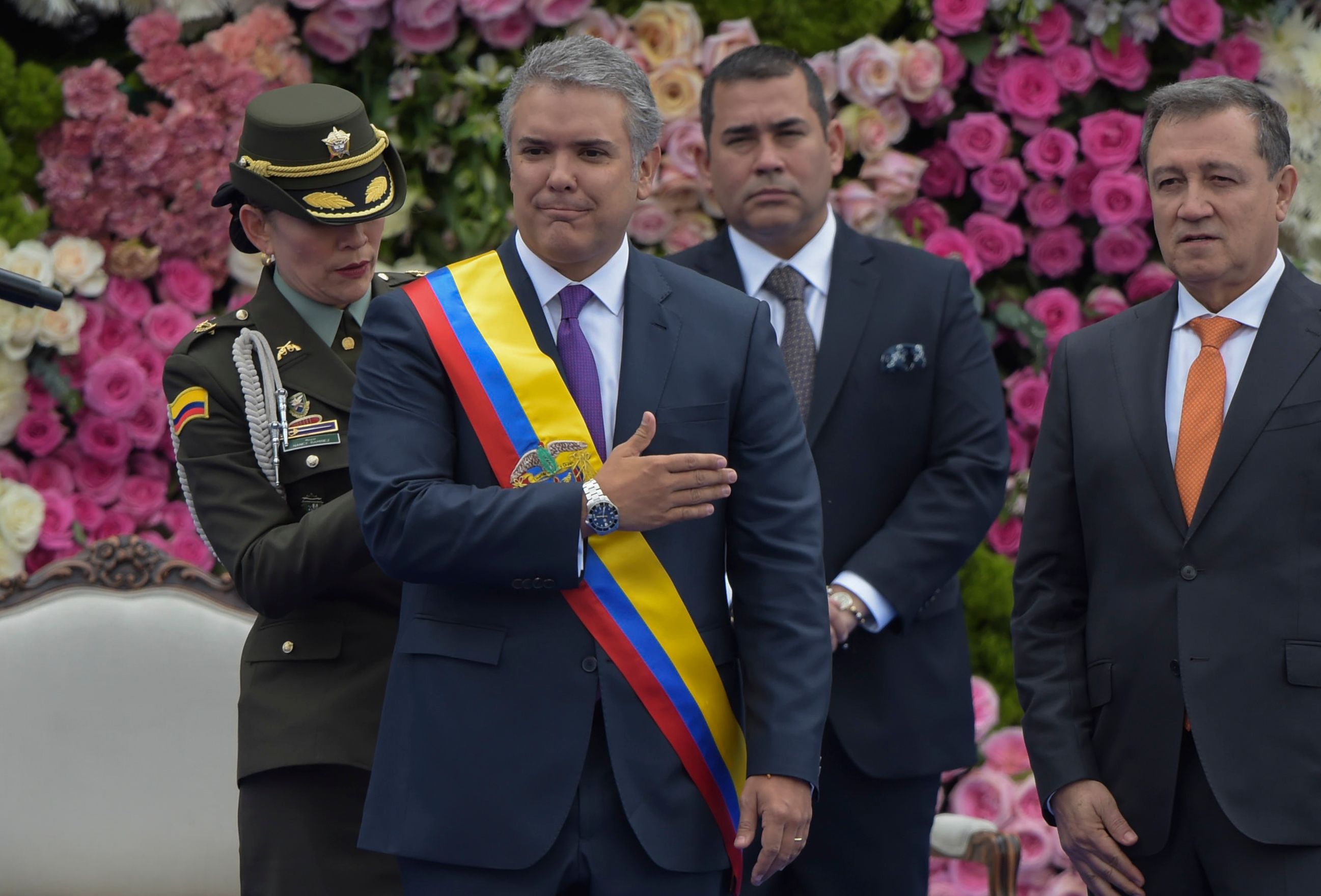 جانب من تنصيب رئيس كولومبيا 