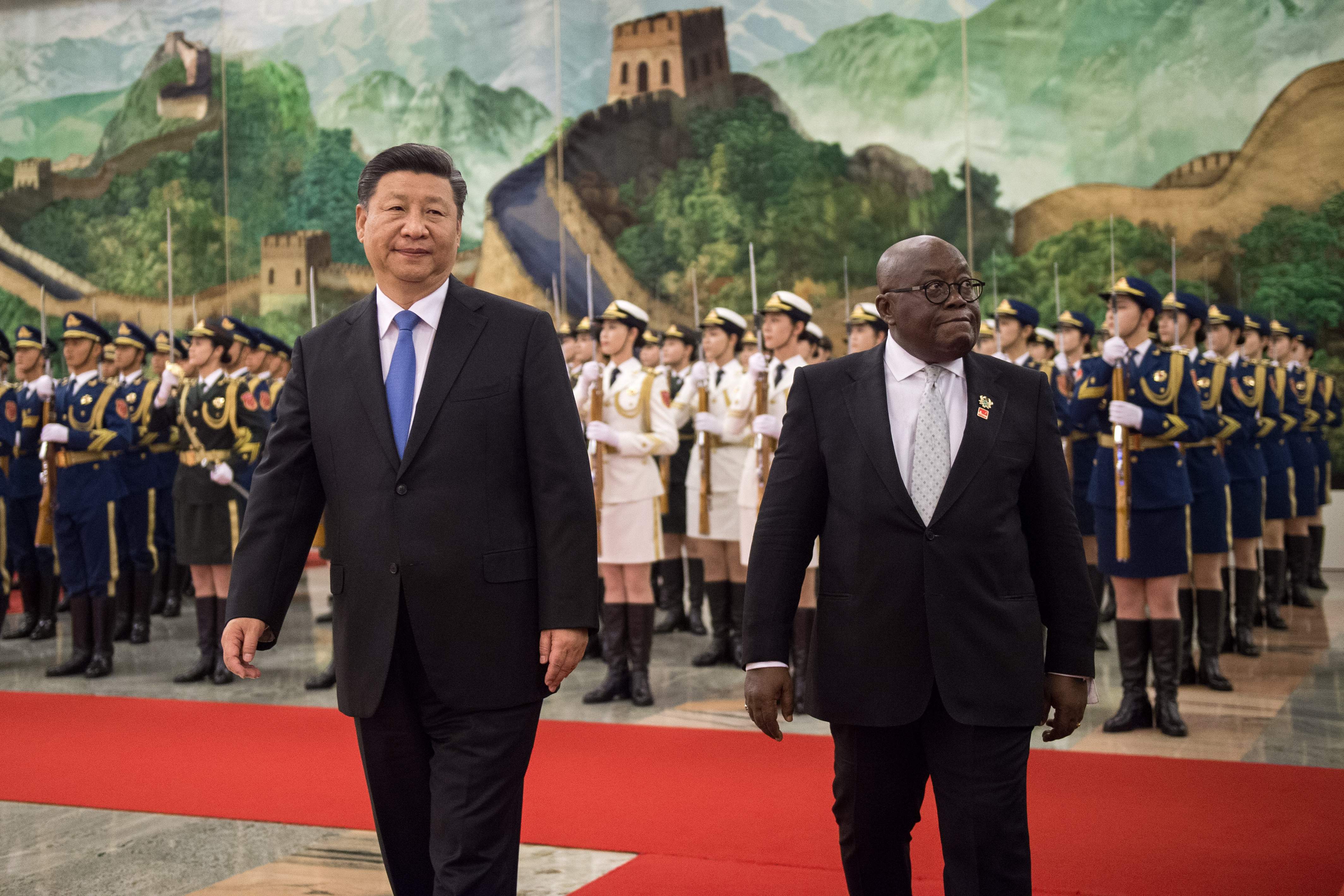 الرئيس الصينى مع رئيس غانا