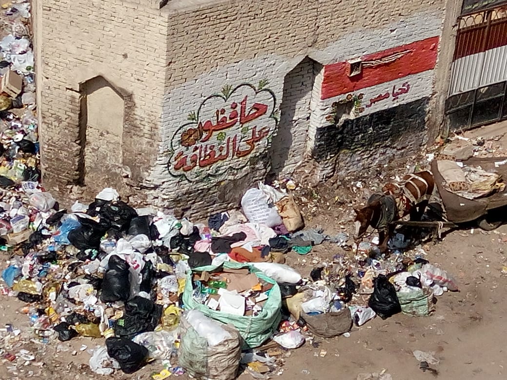 القمامة أمام مدرسة محمود خاطر (2)