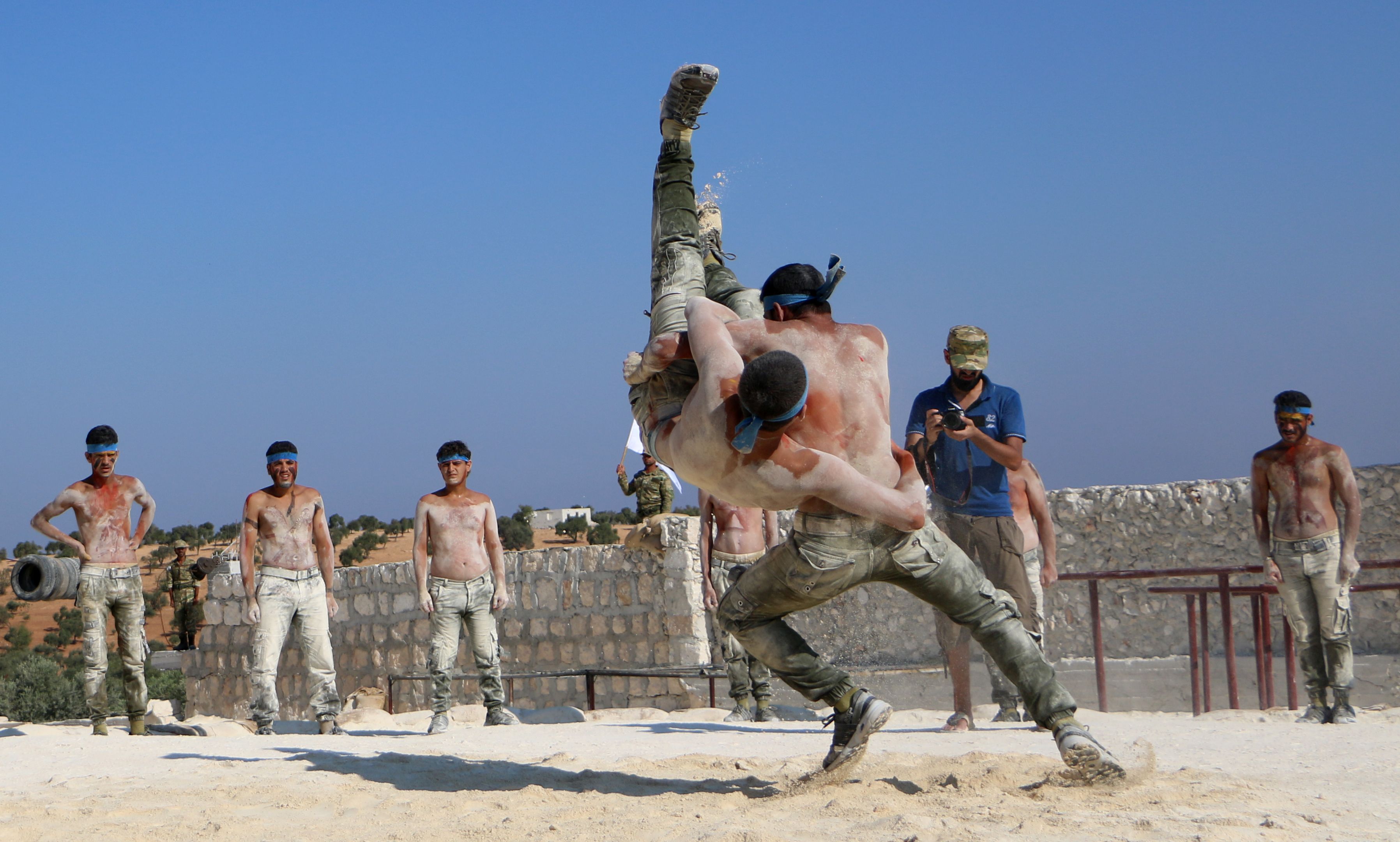 تدريب المسلحين فى إدلب 