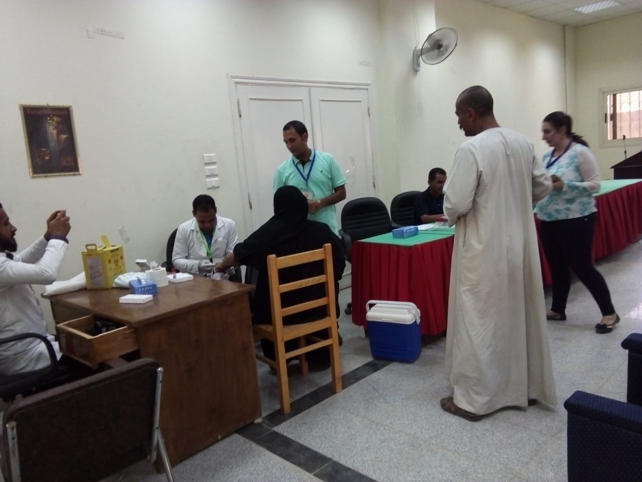 لجنة طبية بمركز فيروس سي تبدأ مسح شامل بمدينة الزينية