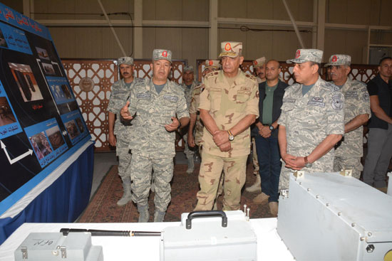 الفريق أول محمد زكى وزير الدفاع يتفقد تدريبات النجم الساطع 2018 (2)