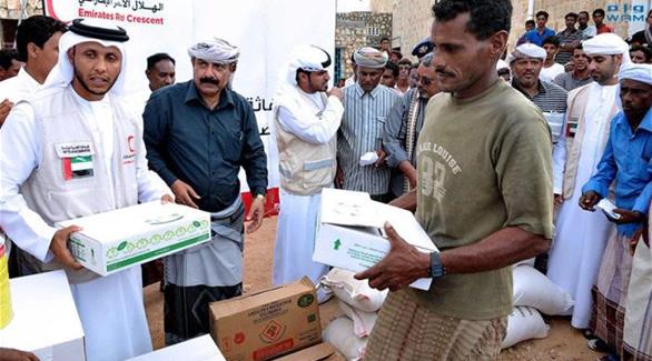 مساعدات إماراتية للشعب اليمنى
