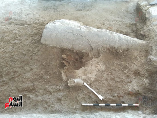 تمثال أبو الهول المكتشف بطريق الكباش (1)