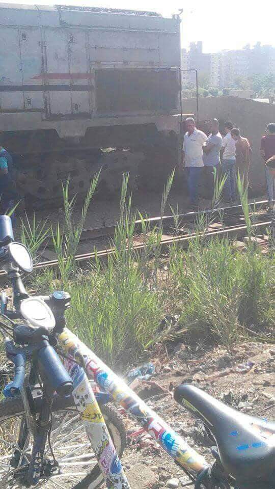 خروج قطار القاهرة طنطا عن القضبان بمحطة شبين الكوم بالمنوفية (3)