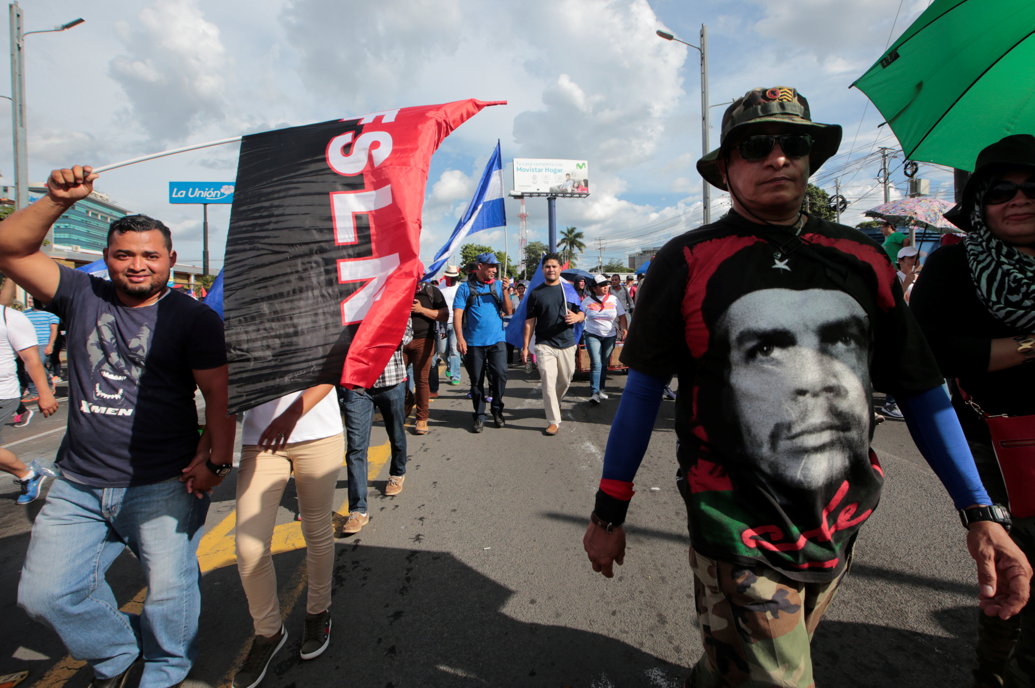 مظاهرات تأييد للحكومة فى نيكاراجوا