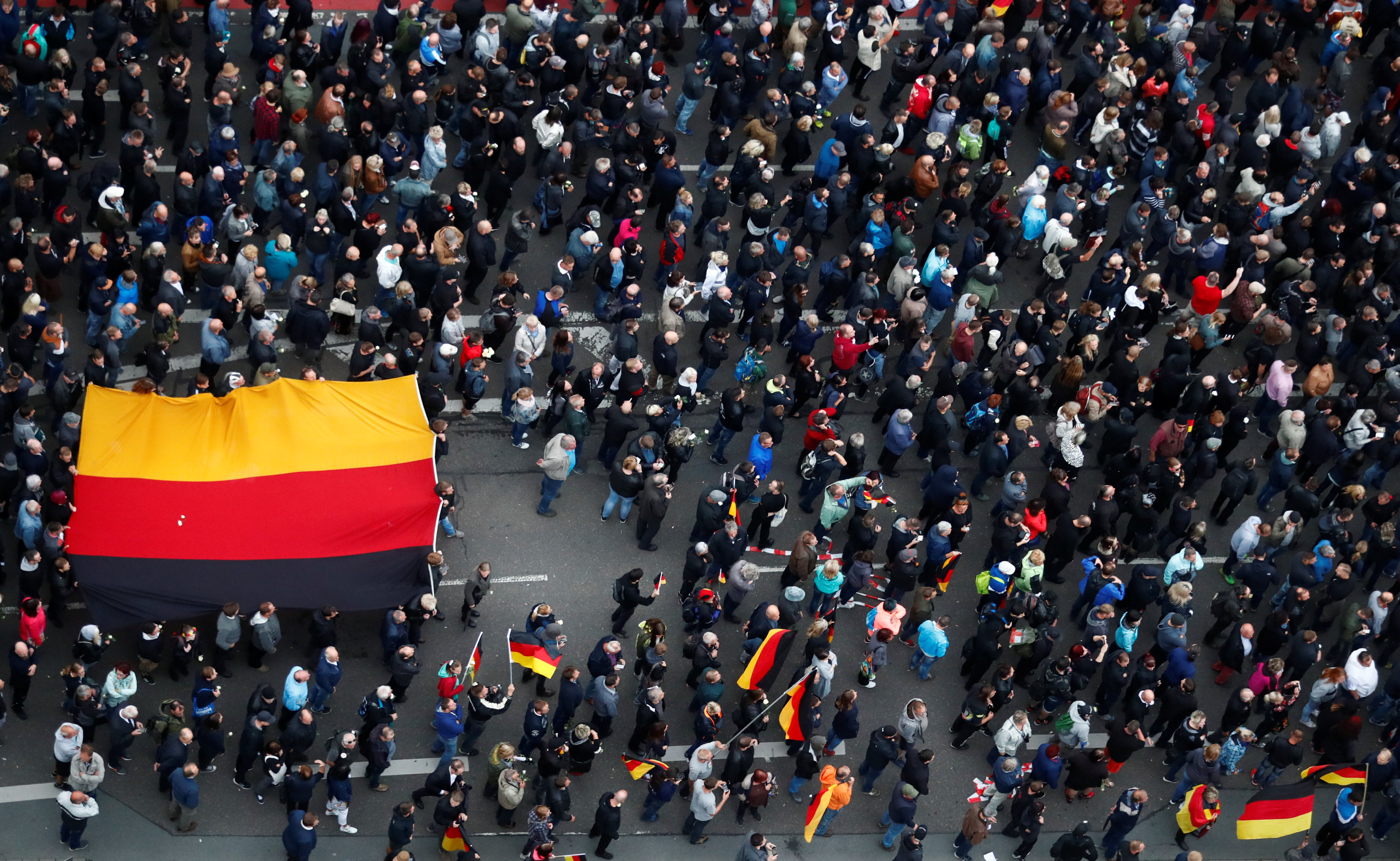المتظاهرين فى المانيا